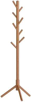 VASAGLE Solid Wood Coat Rack, Free Standing, Tree-Shaped, with 8 Hooks by VASAGLEbySONGMICSHOME