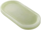 Natural Marble Decorative Tray, 9.8”x4.4”, Olive Green by Unknown