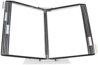 Tarifold Desktop Reference Display System, 10 Pockets, Expandable, Black by TARIFOLD
