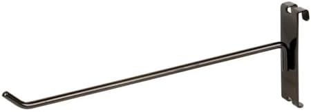 Econoco Gridwall Display Hooks, 96 Pack, Black, 10in by Econoco