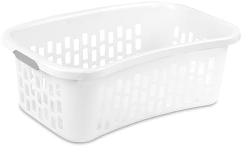 Sterilite HipHold Laundry Basket, Plastic Rectangle Clothes Hamper, 24 Pack by Sterilite