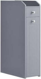 VASAGLE Small Bathroom Storage Cabinet, with Slide Out Drawers，Dove Gray by VASAGLEbySONGMICSHOME
