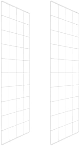 PATIKIL Wire Grid Panels Gridwall Panel 20" x 8" White 2Pcs by PATIKIL