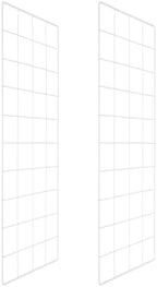 PATIKIL Wire Grid Panels Gridwall Panel 20" x 8" White 2Pcs by PATIKIL