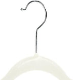 Simplify 24 Pack Velvet Hangers with Clips | Skirt and Pants | Slim Space Saving | Closet Organization | Non-Slip | Prevent Creases | Swivel Neck | Durable | Ivory - Image 6