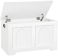 DINZI LVJ Storage Chest, Wooden Toy Box, White 31.5" L by DINZILVJ