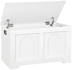 DINZI LVJ Storage Chest, Wooden Toy Box, White 31.5" L by DINZILVJ
