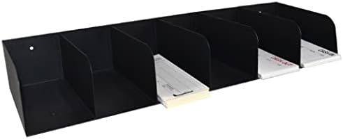 BankSupplies STEELMASTER Steel Document Organizer 6 Pocket Black Powder Coated Finish by BankSupplies