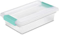 Sterilite Clip Box, Stackable Clear Plastic Bins- Small, 30-Pack by Sterilite