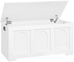 DINZI LVJ Storage Chest, Wooden Toy Box, White 39.4" L by DINZILVJ
