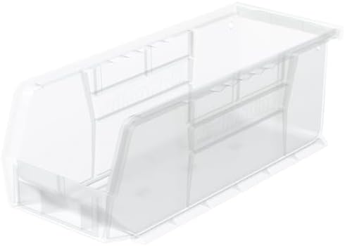 Akro-Mils 30224 AkroBins Plastic Storage Bins, 11"x 4"x 4", Clear, 12-Pack by Akro-Mils