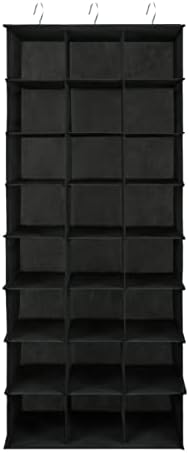 Libeder 24 Section Hanging Shoe Organizer & Storage for Closet, Black - Image 3