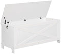 MAHANCRIS 47.2" Storage Chest with Lid, Storage Bench with Safety Hinges by MAHANCRIS