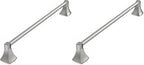 18 Inch Brushed Nickel Towel Bar Towel Rack for Bathroom Kitchen Hand Towel Holder Dish Cloths Hanger SUS304 Stainless Steel Rustproof Wall Mount (Pack of 2) by WZRUA