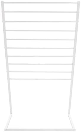 Scarf Display Stand, 10 Tier Metal Scarf Holder Organizer, Scarf Hanger Scarf Holder Scarf Organizer Belt Organizer Pants Rack Scarf Rack for Commercial Clothing Retail Store (White, 80cm) - Image 6