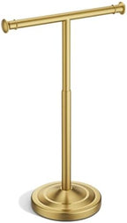 Gold Freestanding Hand Towel Holder Countertop, Height Adjustable by WZKALY