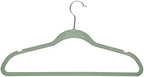 Simplify Slim Velvet Clothes Hangers | 50 Pack | Non-Slip | Shirts | Suit | Pants | Dresses | Garments | Closet Storage & Organization | Durable | Sage - Image 6
