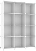 AWTATOS 12 Cube Storage Organizer, Closet Organizer Storage Shelves, White by AWTATOS