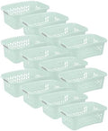 Sterilite HipHold Laundry Basket, Plastic Rectangle Clothes Hamper, 12 Pack by Sterilite