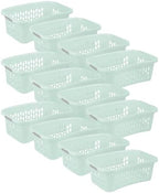 Sterilite HipHold Laundry Basket, Plastic Rectangle Clothes Hamper, 12 Pack by Sterilite