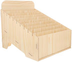 Abaodam Large Capacity Multi Compartment Wooden Mail Organizer Box with Rustic Finish and Versatile Placement for Office and Store to Sort Invoices, Receipts, and Bills Efficiently by Abaodam