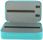 Vomgomfom 300 Slots Marker Case 4-Layer PU Leather, Handle, Solid Green - Image 5