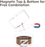 FEMELI Acrylic Belt Storage Organizer For Closet 4-Layer Stackable Belt Box - Image 3