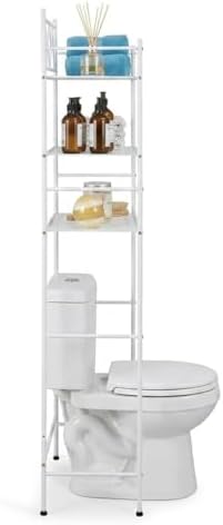 Home Zone Living Over-the-Toilet Bathroom Storage Cabinet Organizer - Image 5