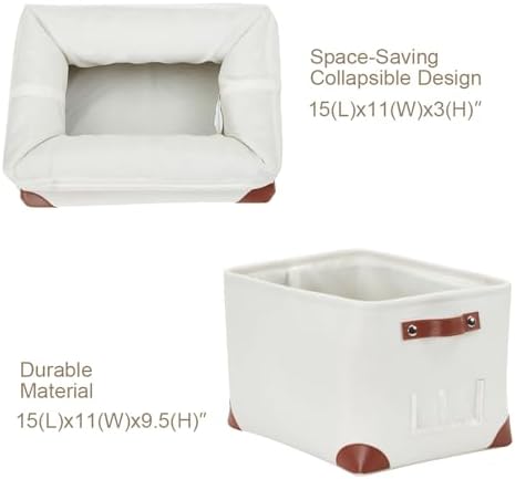 DECOMOMO Storage Bins, Large Fabric Storage Baskets for Shelves 3 Pack - Image 5
