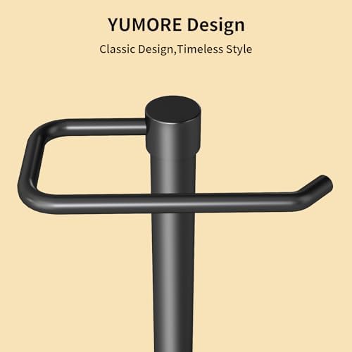 YUMORE Hand Towel Holder Stand Countertop, Pro Max Matte Black - Image 4