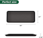 Matace 1 Pack Rubber Large Boot Tray for Entryway,Long Shoe Tray,Slim Boot Mat for Indoor and Outdoor Use, 16x40 in (Pack of 1) - Image 3