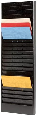 CHAMP Repair Order Rack 24-Pocket Wall Mount Organizer, Black by PROLificAutomotiveProducts