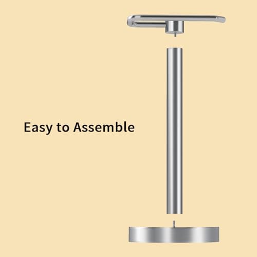 YUMORE Hand Towel Holder Stand Countertop Towel Rack Free Standing Towel Bar Hanger for Bathroom Kitchen (Brushed Nickel) - Image 6