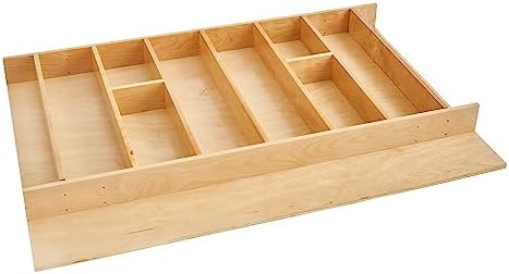 Rev-A-Shelf Trim-to-Custom-Fit Silverware Drawer Insert Divider Organizer by Rev-A-Shelf