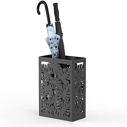 Mango Steam Monstera Umbrella Holder Stand for Home or Office Entryways (Black, Monstera) by MangoSteam