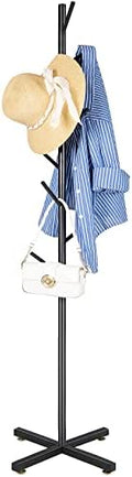 ZOZOE Coat Rack with 8 Hooks, Black Adjustable Coat Rack Stand by ZOZOECoatRackfreestanding