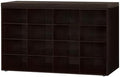 DINZI LVJ Shoe Storage Bench with Cushion, 16-Cubby Shoe Rack with Seat by DINZILVJ
