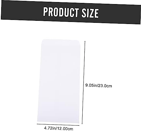 ERINGOGO 100pcs Small Padded Envelopes Thickened Paper Blank Bills Legal Receipt Envelopes Cash Organizer - Image 2