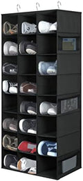 Libeder 24 Section Hanging Shoe Organizer & Storage for Closet, Black by Libeder