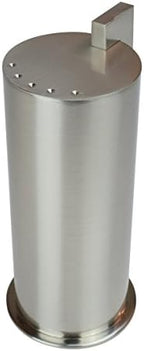 Ginger Kubic Solid Brass Vanity Jar No. 3, Large, Satin Nickel by Unknown