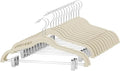 Cozymood Velvet Skirt Hangers 72 Pack Thin Velvet Hanger with Clips by CozyMood