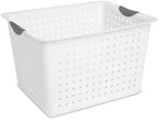 Sterilite Deep Ultra Basket, Open Top Plastic Storage Organizer, 12-Pack - Image 3