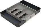 Joseph Joseph DrawerStore Expanding Flatware Cutlery, Utensil & Gadgets Organiser, Expandable in Drawer Space Saving Tray- Grey - Image 2