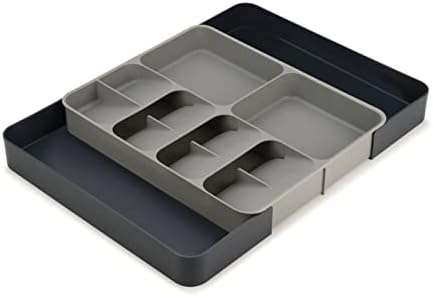 Joseph Joseph DrawerStore Expanding Flatware Cutlery, Utensil & Gadgets Organiser, Expandable in Drawer Space Saving Tray- Grey - Image 2