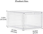 LXLXXL 9 Pack Storage Bins with Lids, 19 Qt Stackable Clear Storage Box - Image 6