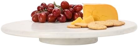Creative Co-Op Marble Lazy Susan, White - Image 6