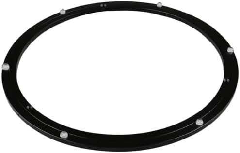 TamBee 18 Inch Lazy Susan Bearing Heavy Duty Metal Hardware Large Aluminum Turntable Lazy Susan Hardware Kit Parts Rotating Ring Mechanism for Puzzle Boards, Dining Tables (Base Only, Black) by TamBee