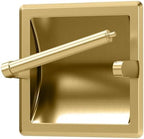Gatco 753 Recessed Pivoting Toilet Paper Holder, Wall Mounted, Heavy Duty Metal Tissue Holder for Bathroom – Available in Brushed Brass by Gatco