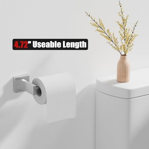 5-Pieces Brushed Nickel Bathroom Accessories Set 23.6 Inch Towel Bar Set. - Image 5