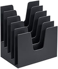 Acrimet 5 Section Incline File Sorter Organizer, Desktop Mail Holder, Black by Organizingyourlife